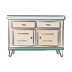 sideboard icon, sideboard vector illustration-simple illustration of sideboard, perfect for sideboard logos and icons