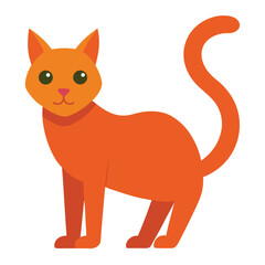 Cat vector icon isolated on white background