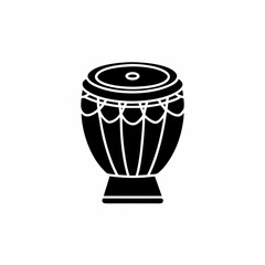 creative details Dhak Drum Icon Vector Illustration