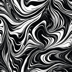 Dynamic Black Wave Seamless Texture