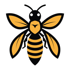 Hornet vector icon isolated on white background