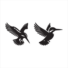 vector illustration of a flying bird