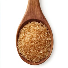 Light brown sugar in a wooden spoon (3)