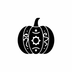 creative details Pumpkin Icon Vector Illustration