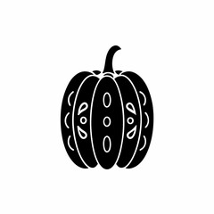 creative details Pumpkin Icon Vector Illustration