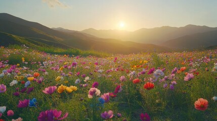 Sunset Wildflower Meadow