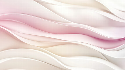 Obraz premium Abstract Floral Design: Delicate and flowing layers in a soft, pastel color palette create a serene and elegant composition, offering a sense of calm and visual appeal.