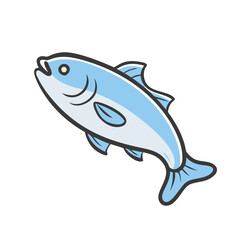 bluefish icon, bluefish vector illustration-simple illustration of bluefish, perfect for bluefish logos and icons