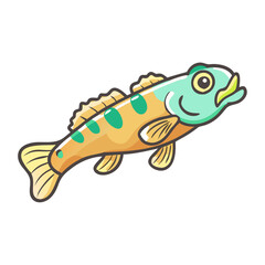 goby fish icon, goby fish vector illustration-simple illustration of goby fish, perfect for goby fish logos and icons