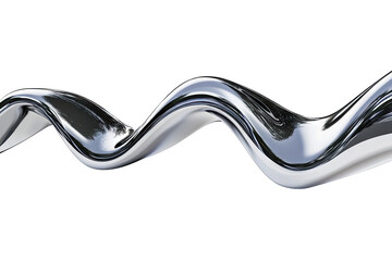 a sleek metallic wave sculpture with smooth curves reflecting light and creating a dynamic visual effect it embodies modern design and artistic expression