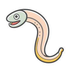 lamprey icon, lamprey vector illustration-simple illustration of lamprey, perfect for lamprey logos and icons