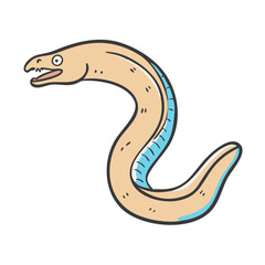 moray eel icon, moray eel vector illustration-simple illustration of moray eel, perfect for moray eel logos and icons