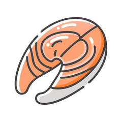 salmon icon, salmon vector illustration-simple illustration of salmon, perfect for salmon logos and icons