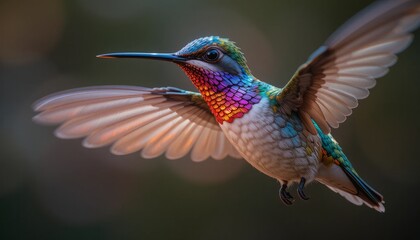 Fototapeta premium A Colorful Bird In Flight