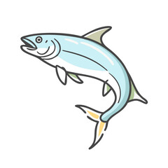 tarpon icon, tarpon vector illustration-simple illustration of tarpon, perfect for tarpon logos and icons