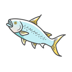 tarpon icon, tarpon vector illustration-simple illustration of tarpon, perfect for tarpon logos and icons