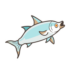 tarpon icon, tarpon vector illustration-simple illustration of tarpon, perfect for tarpon logos and icons