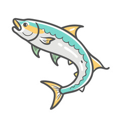tarpon icon, tarpon vector illustration-simple illustration of tarpon, perfect for tarpon logos and icons