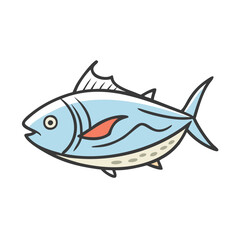 tuna icon, tuna vector illustration-simple illustration of tuna, perfect for tuna logos and icons