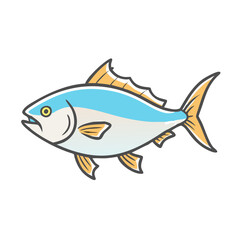 amberjack icon, amberjack vector illustration-simple illustration of amberjack, perfect for amberjack logos and icons