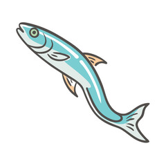 anchovy icon, anchovy vector illustration-simple illustration of anchovy, perfect for anchovy logos and icons