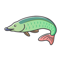 arapaima icon, arapaima vector illustration-simple illustration of arapaima, perfect for arapaima logos and icons