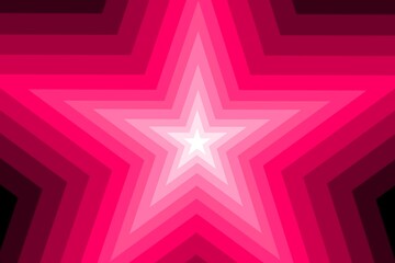 Abstract glowing background with pink star. Abstract pink geometric vector background. Bright background. Design for fabric, wallpaper, banner, card, textile, decor, wrapping paper