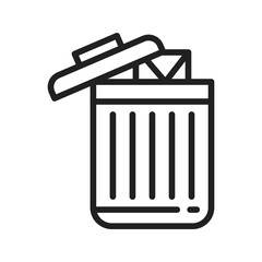 Delete icon vector image. Suitable for mobile apps, web apps and print media.