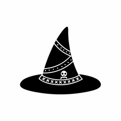creative details Witch Hat Icon Vector Illustration