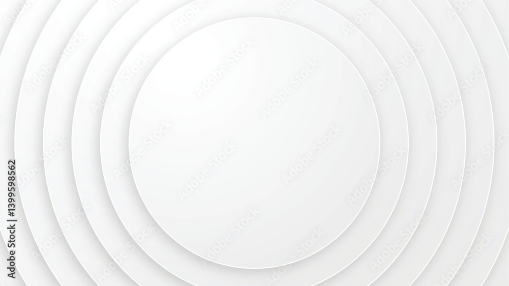 Wall mural business background abstract white circle background gradient wallpaper curve shape web banner templ