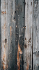 Fototapeta premium Weathered Wood Texture: A close-up shot of aged wooden planks showcasing intricate grains and textures. capturing the natural beauty and rustic charm of the aged wood 