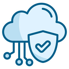 Obraz premium Cloud Security Compliance Icon