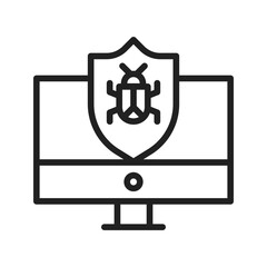 Infected icon vector image. Suitable for mobile apps, web apps and print media.