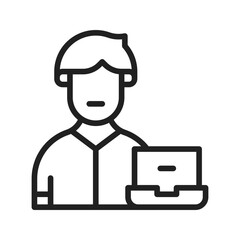 User icon vector image. Suitable for mobile apps, web apps and print media.