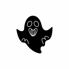 creative details Ghost Icon Vector Illustration 
