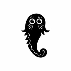creative details Ghost Icon Vector Illustration 
