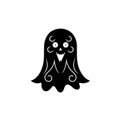 creative details Ghost Icon Vector Illustration 