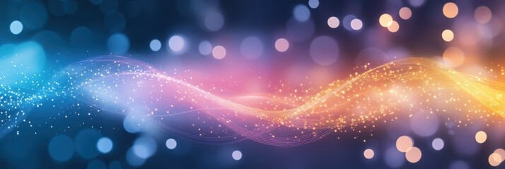 Vibrant depiction of the electromagnetic spectrum from radio waves to gamma rays for educational purposes