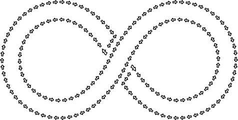 Infinity icon. Infinity symbol or sign, infinity icon illustration.