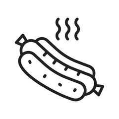Hot Dog icon vector image. Suitable for mobile apps, web apps and print media.