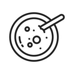 Soup icon vector image. Suitable for mobile apps, web apps and print media.