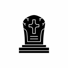 creative details Gravestone Icon Vector Illustration 
