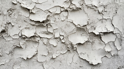 Obraz premium Decaying Wall Texture: A close-up shot reveals the intriguing details of a weathered wall with peeling paint, showcasing texture, age, and the marks of time's passage.