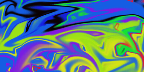 Psychedelic multicolored patterns background. Photo macro shot of soap bubbles. 