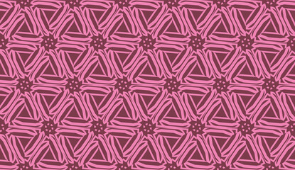 Pattern with polygonal geometric elements. Vector Seamless illustration. Template for wallpaper, interior design, decoration, scrapbooking page.