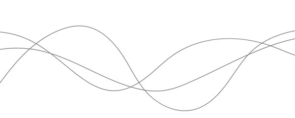 Abstract wave pattern with multiple curved lines