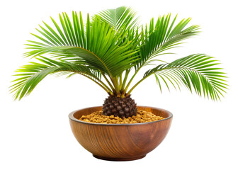 Butia in a bowl  isolated on white background