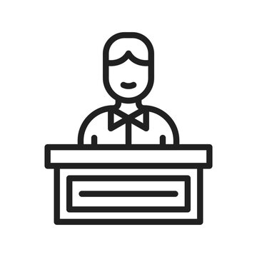 Host icon vector image. Suitable for mobile apps, web apps and print media.