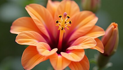Obraz premium Closeup beautiful Flower, Colorful flower for greeting card, photo.