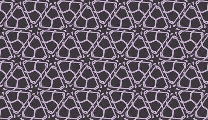 Vector pattern in geometric style. Triangles, lines. Modern elegant background. For your design. Chocolate purple color